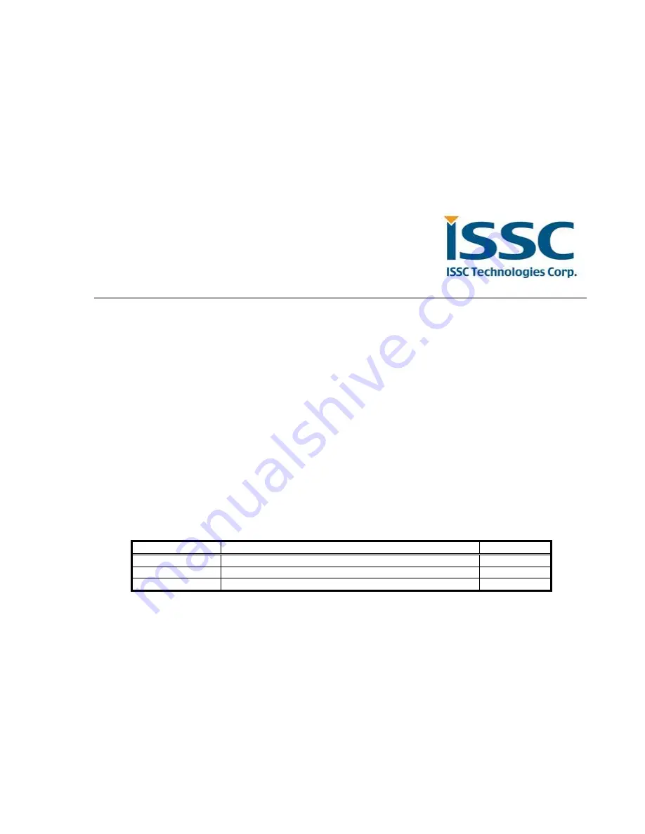 ISSC IS1690S-255 User Manual Download Page 1