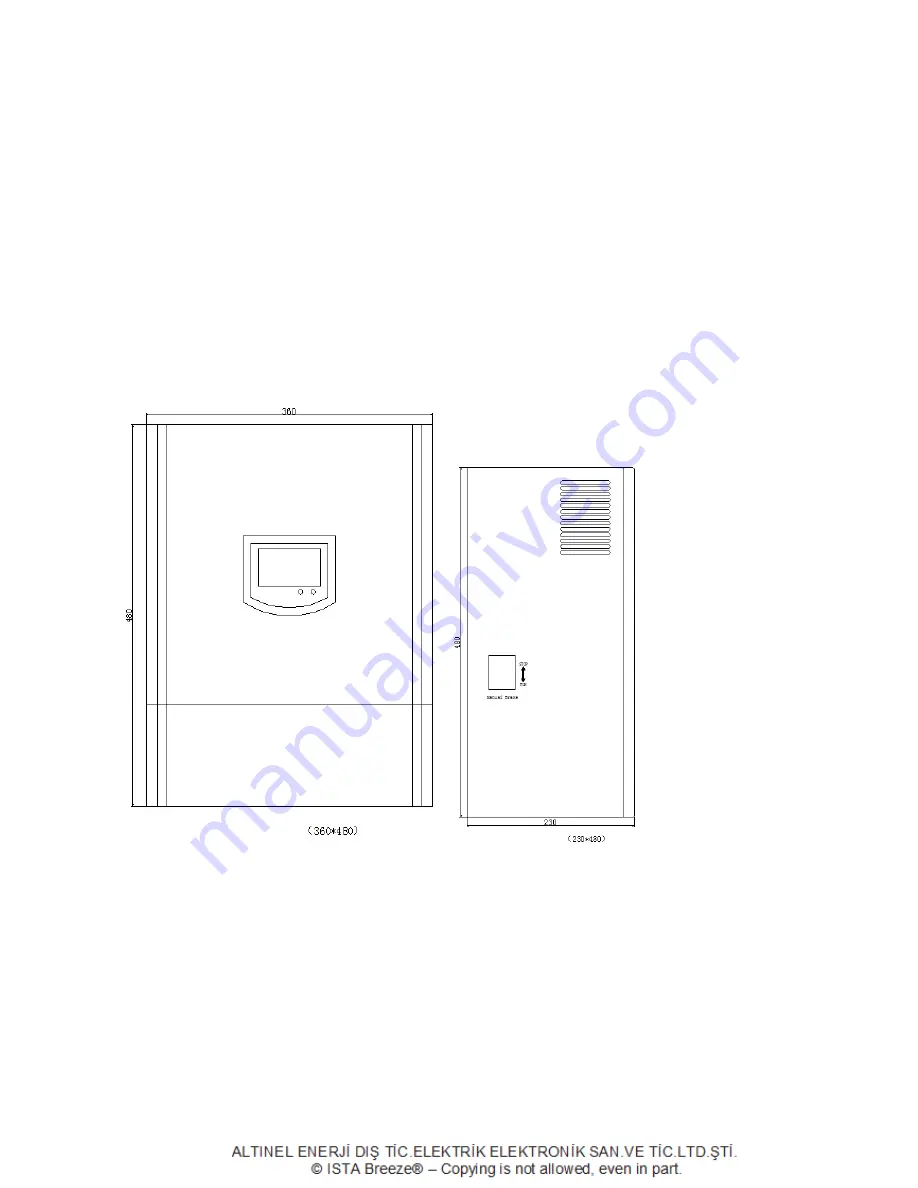 ista Breeze FKJ-B(PWM)-1KW48Vdc User Manual Download Page 11