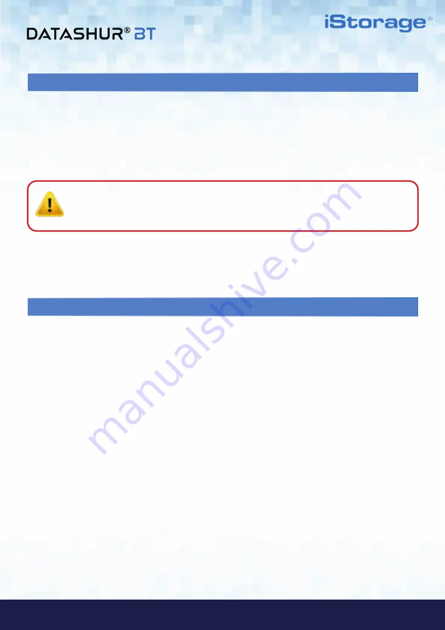 iStorage datAshur BT User Manual Download Page 5