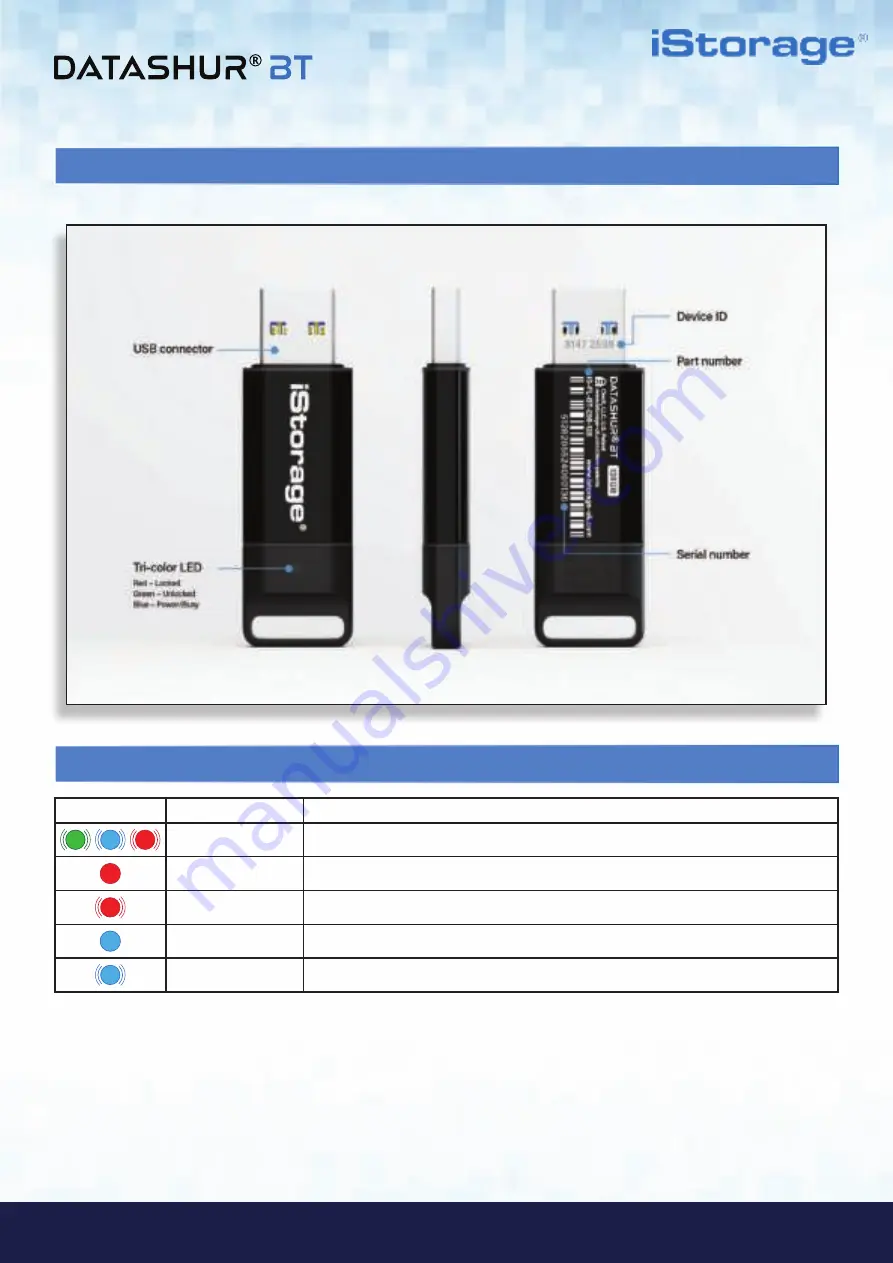 iStorage datAshur BT Скачать руководство пользователя страница 6