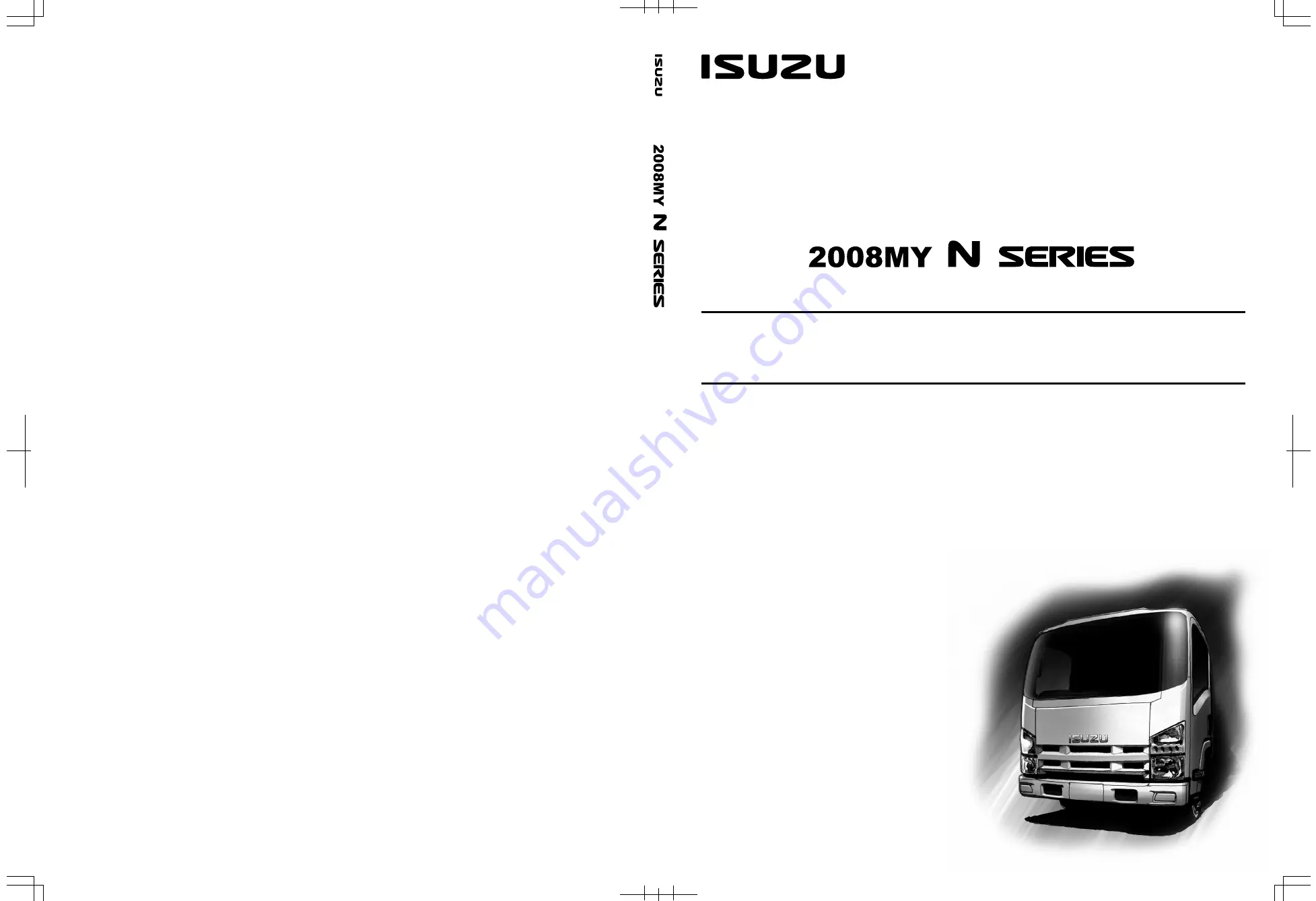 Isuzu 2008MY N Series Скачать руководство пользователя страница 1