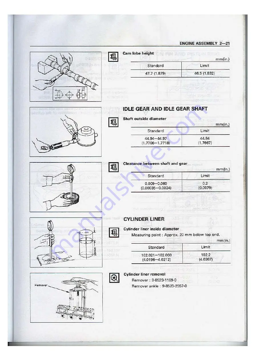 Isuzu 4BD1 Workshop Manual Download Page 49