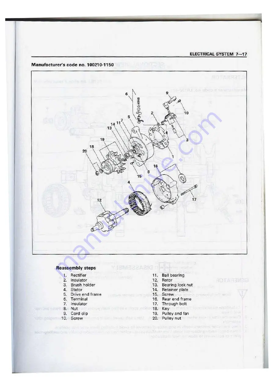 Isuzu 4BD1 Workshop Manual Download Page 128