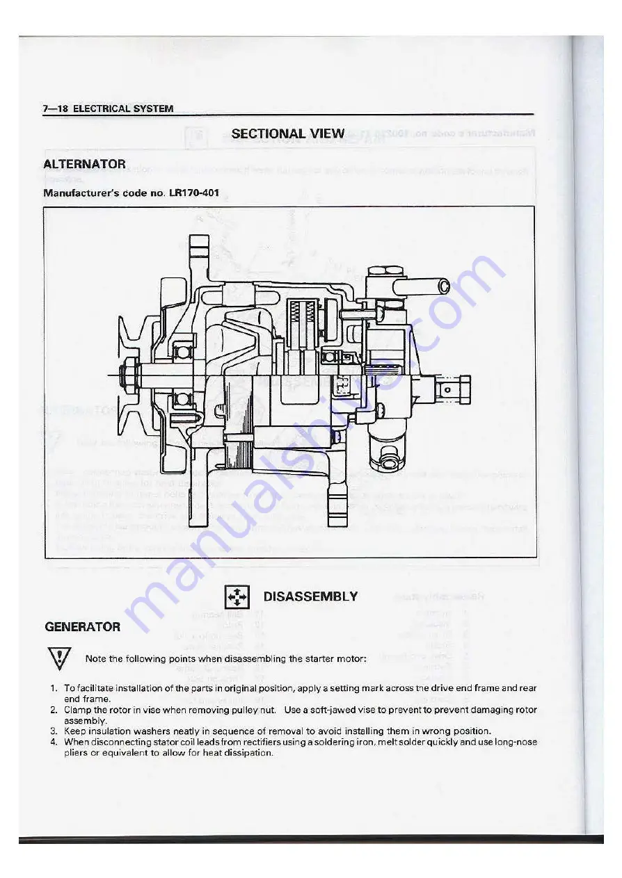 Isuzu 4BD1 Workshop Manual Download Page 129