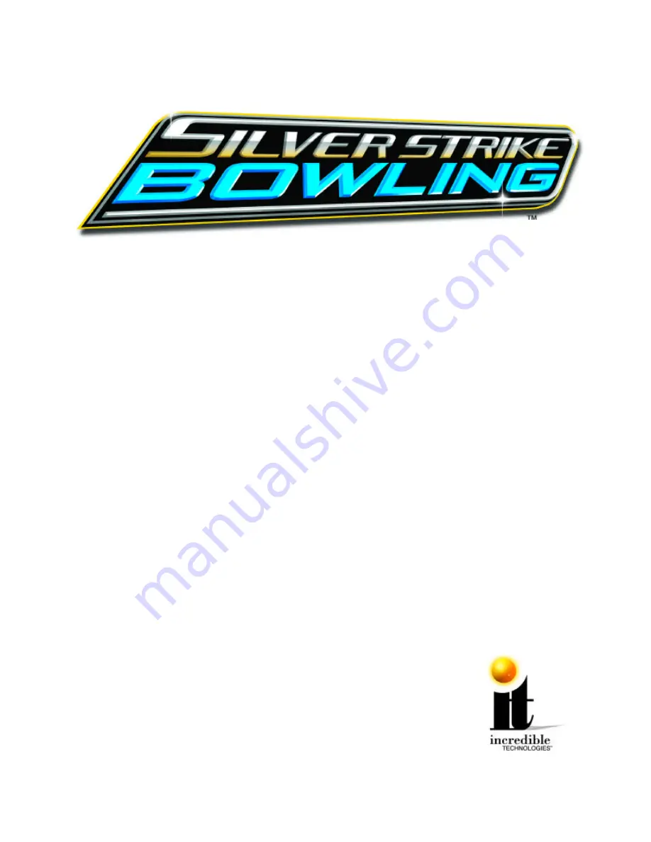 it SILVER STRIKE BOWLING Скачать руководство пользователя страница 1