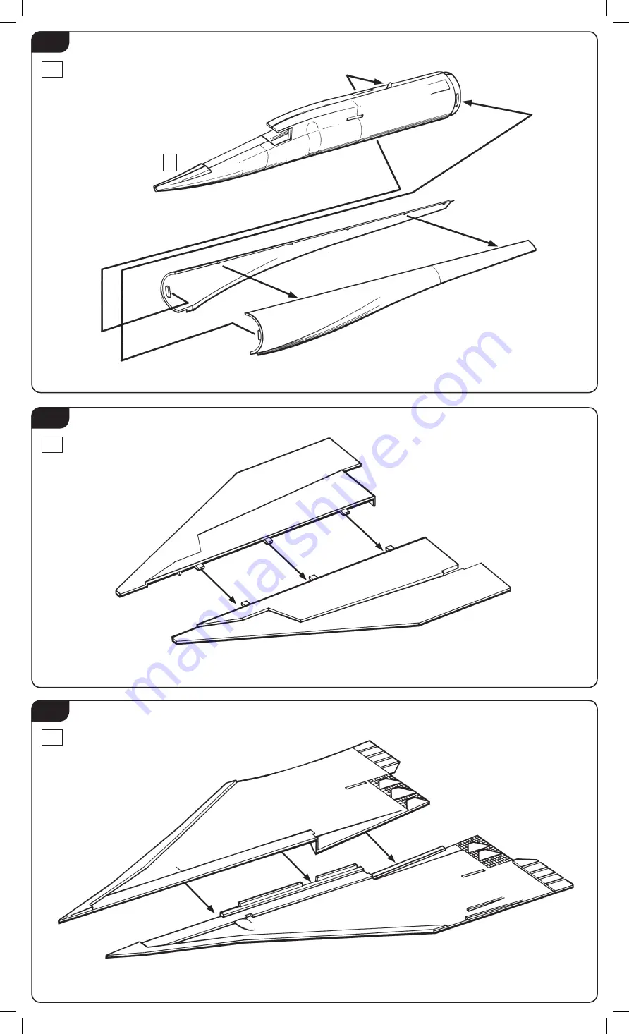 Italeri XB-70 Valkyrie 1282 Assembly Instructions Manual Download Page 4