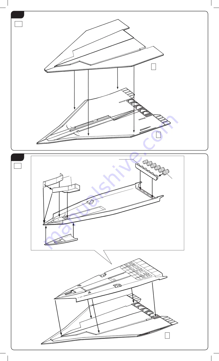 Italeri XB-70 Valkyrie 1282 Assembly Instructions Manual Download Page 5