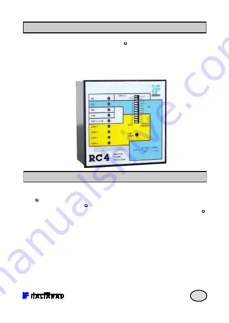 ITALFARAD RC4 Operating Instructions Manual Download Page 22