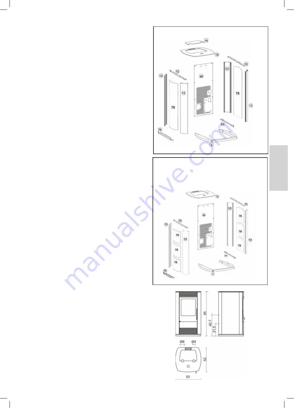 Italiana Camini MAREA Installation, Use And Maintenance Manual Download Page 43