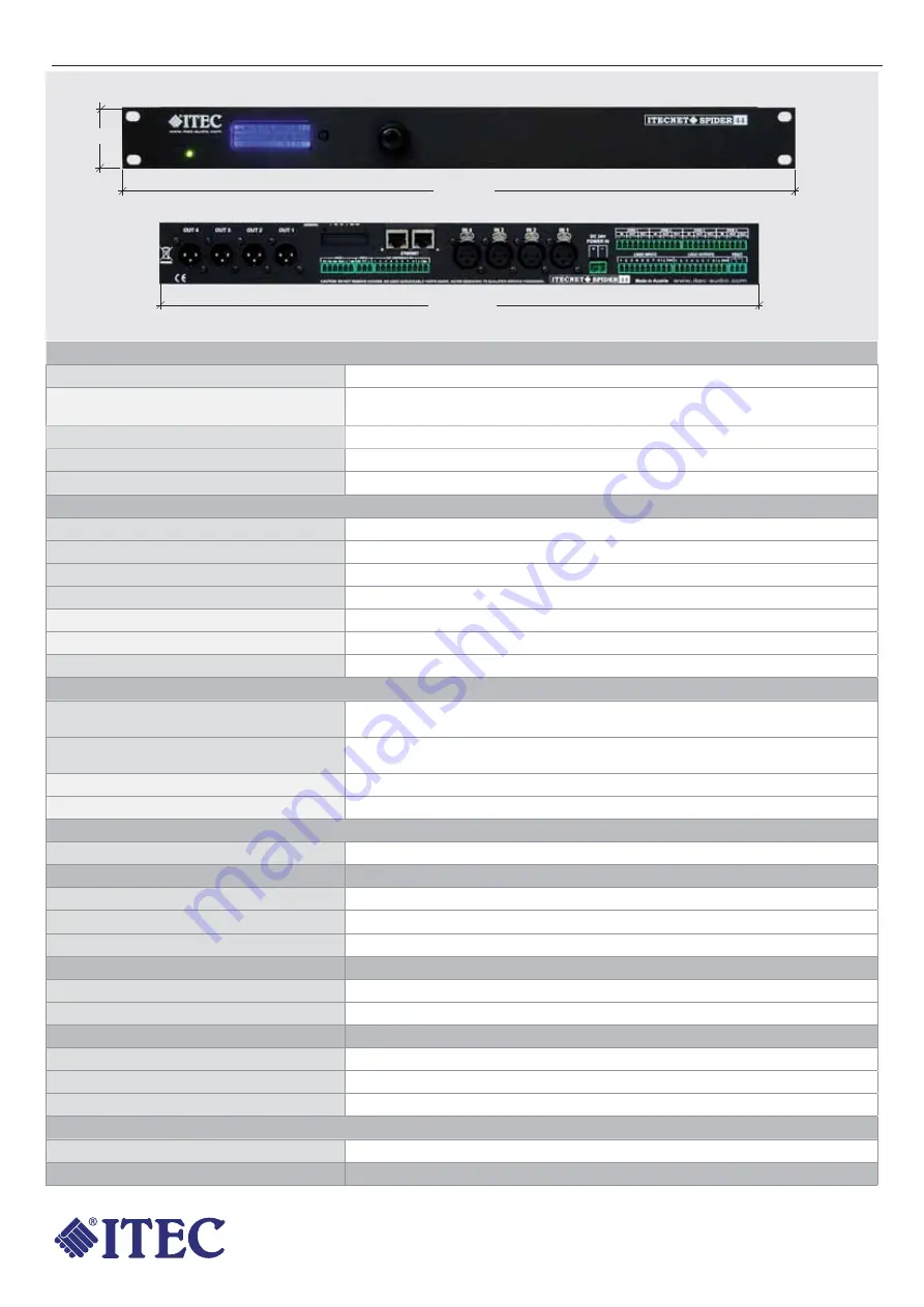 Itec ITECNET SPIDER 04/03 Manual Download Page 12