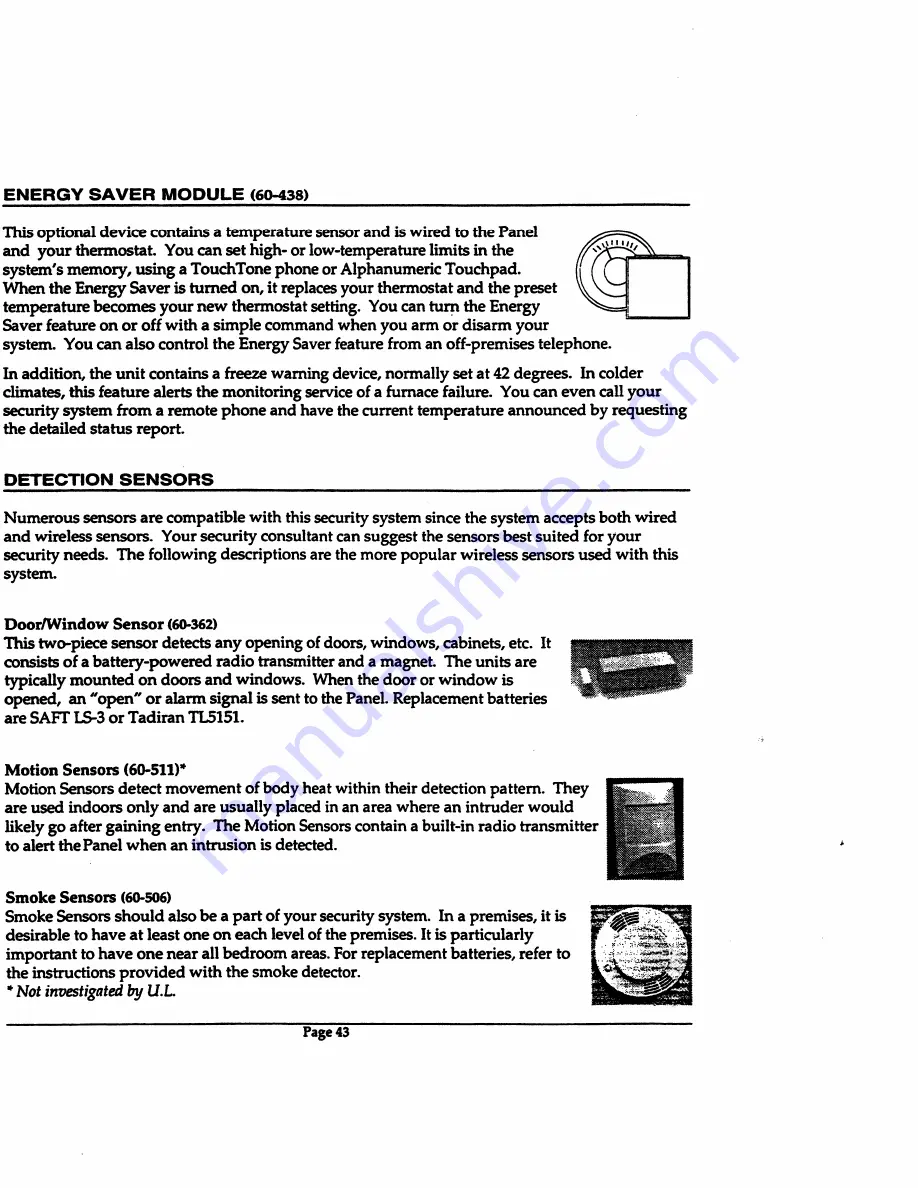 ITI CareTaker Plus Owner'S Manual Download Page 46