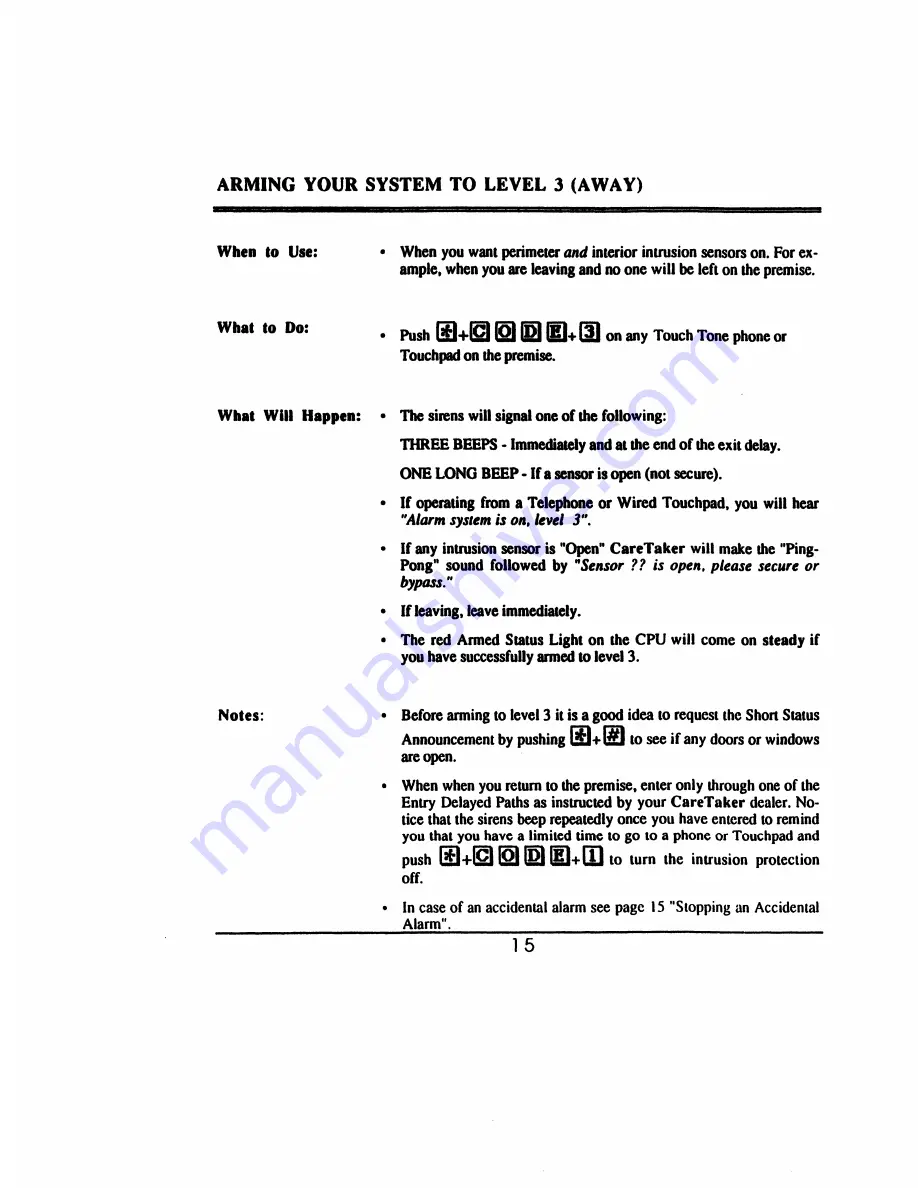 ITI Caretaker User Manual Download Page 17