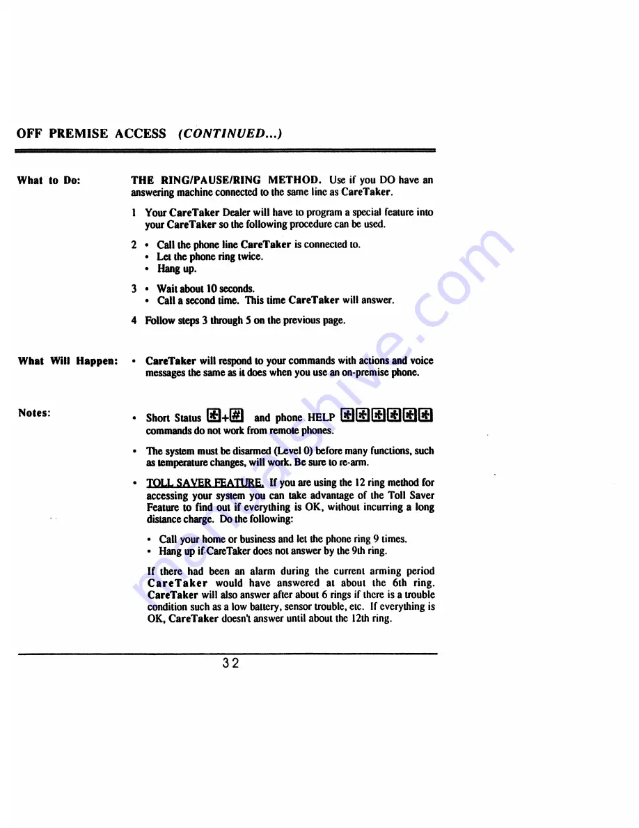 ITI Caretaker User Manual Download Page 34