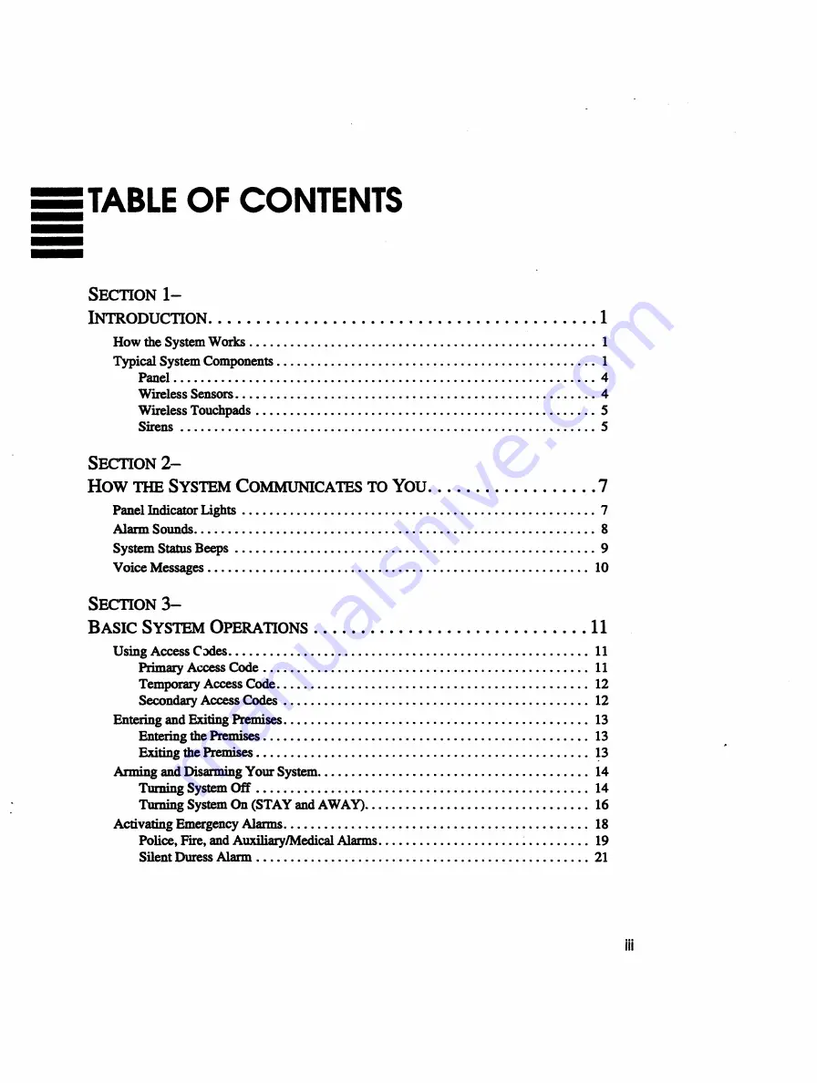 ITI Commander 3000 Owner'S Manual Download Page 7