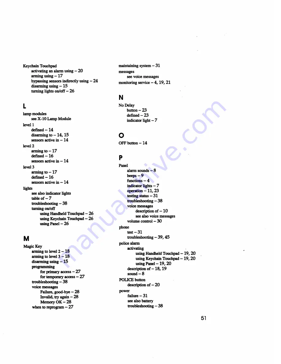 ITI Commander 3000 Owner'S Manual Download Page 59