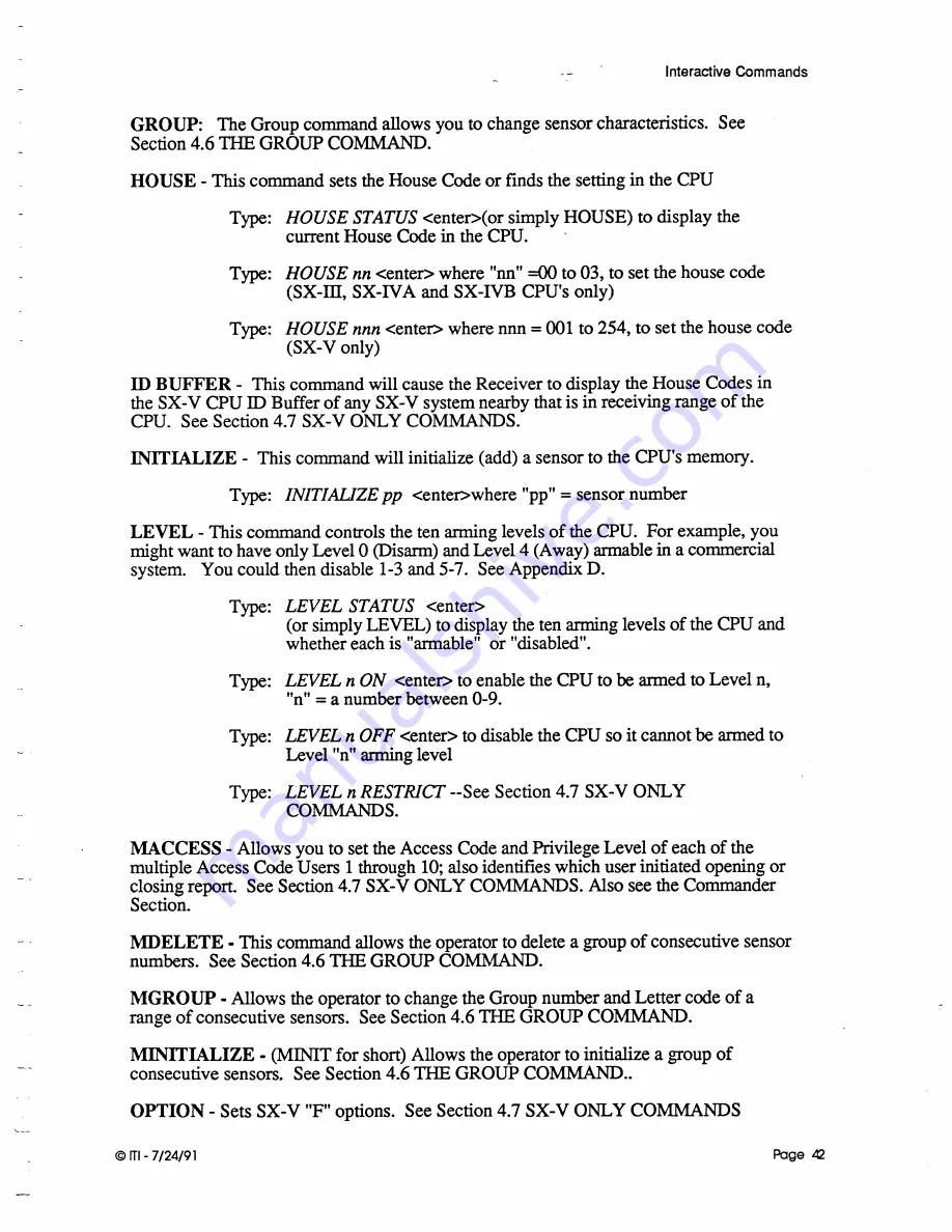 ITI CS-4000 Installation And User Manual Download Page 51