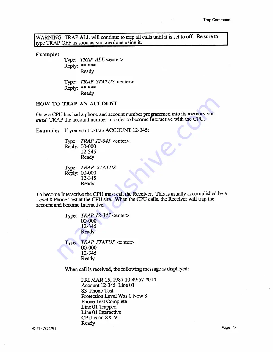 ITI CS-4000 Installation And User Manual Download Page 56