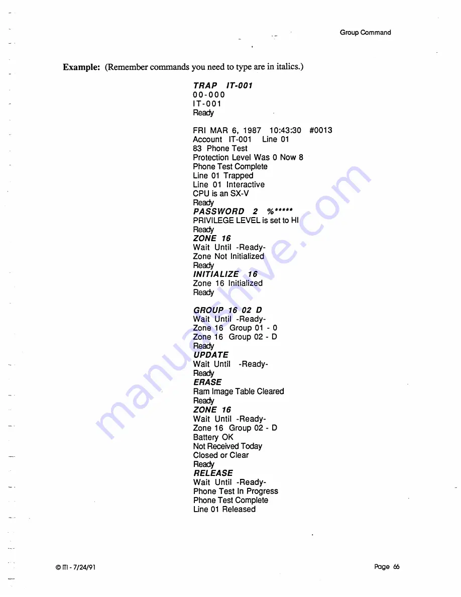 ITI CS-4000 Installation And User Manual Download Page 75