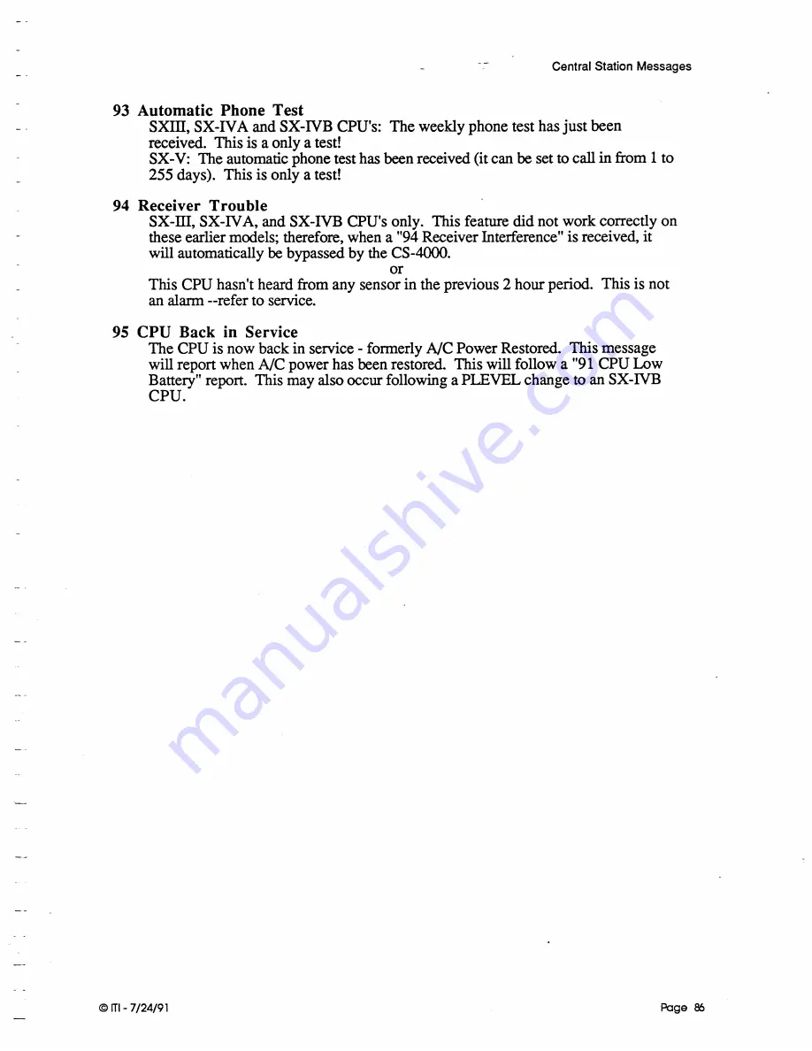 ITI CS-4000 Installation And User Manual Download Page 95