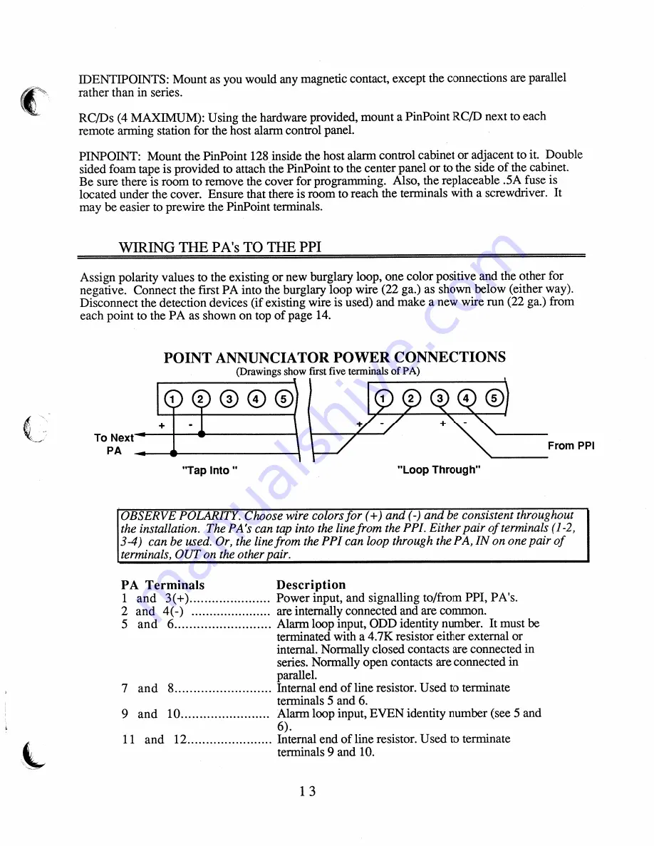 ITI PinPoint System 128 Installation Manual Download Page 15