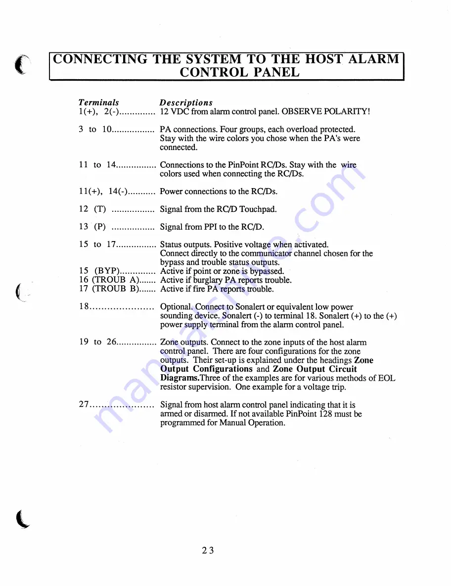 ITI PinPoint System 128 Installation Manual Download Page 26