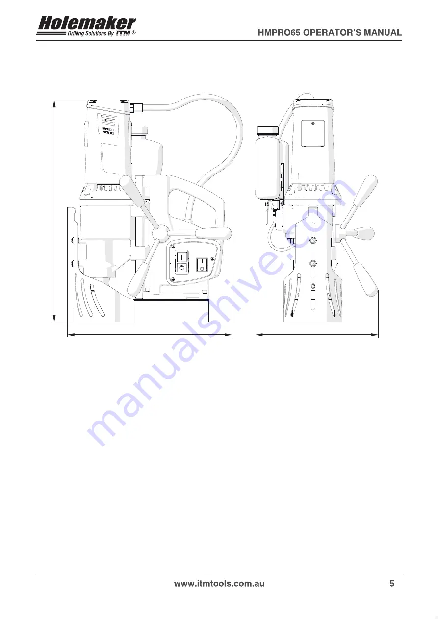 Itm HOLEMAKER HMPRO65 Скачать руководство пользователя страница 5