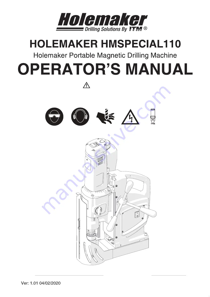 Itm HOLEMAKER HMSPECIAL 110 Скачать руководство пользователя страница 1