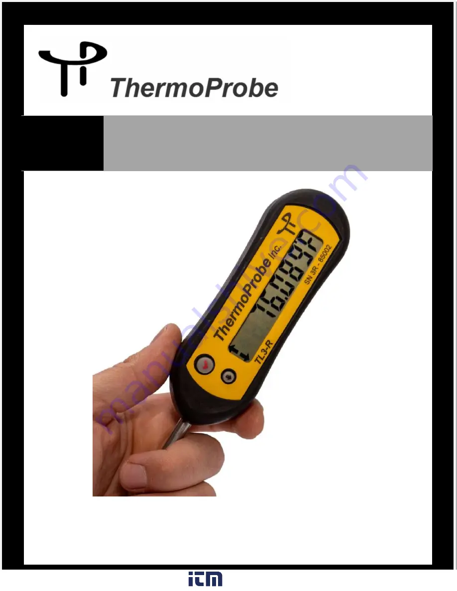 Itm ThermoProbe TL3-A Скачать руководство пользователя страница 1