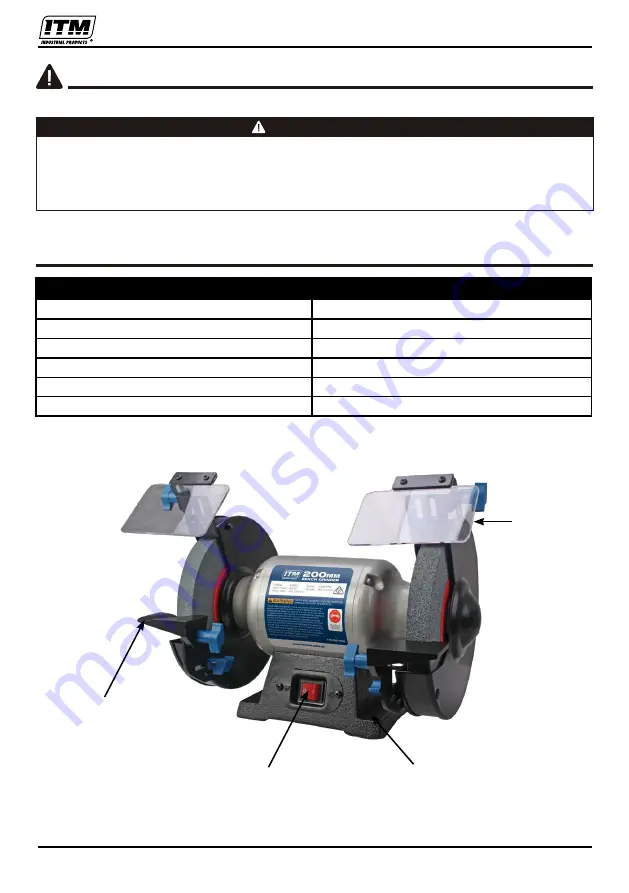 Itm TM400-200 Скачать руководство пользователя страница 3