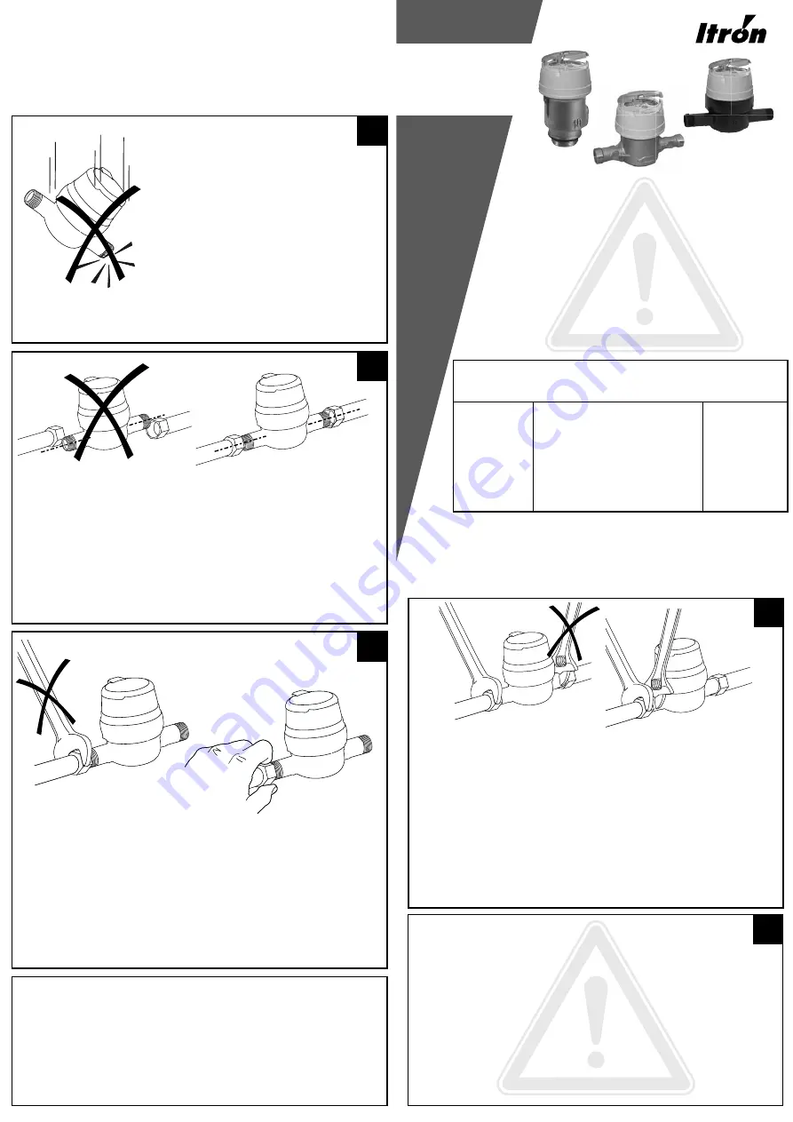 ITRON Aquadis+ P1 Instructions Download Page 1