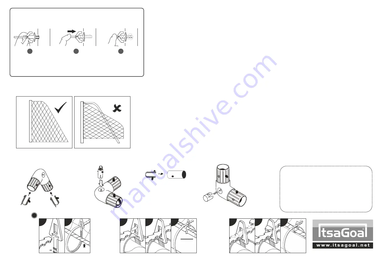 ItsaGoal 12' X 6' MINI-SOCCER GOAL Fitting Instruction Download Page 3