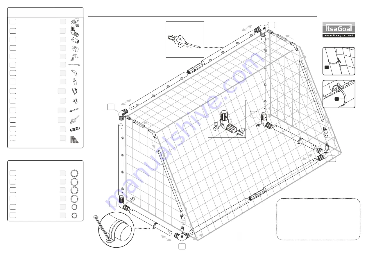 ItsaGoal 8' X 4' MULTI-SURFACE GARDEN GOAL Скачать руководство пользователя страница 1