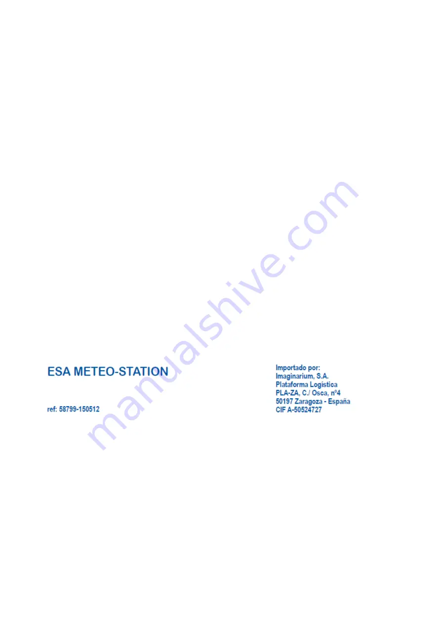 ItsImagical ESA meteo-station Manual Download Page 3