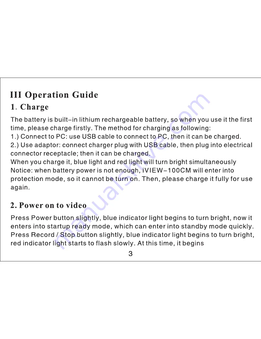 IVIEW 100CM User Manual Download Page 4