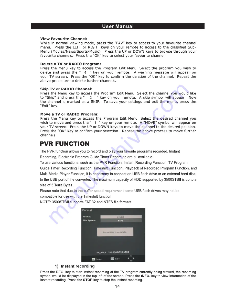 IVIEW 3200STB User Manual Download Page 18