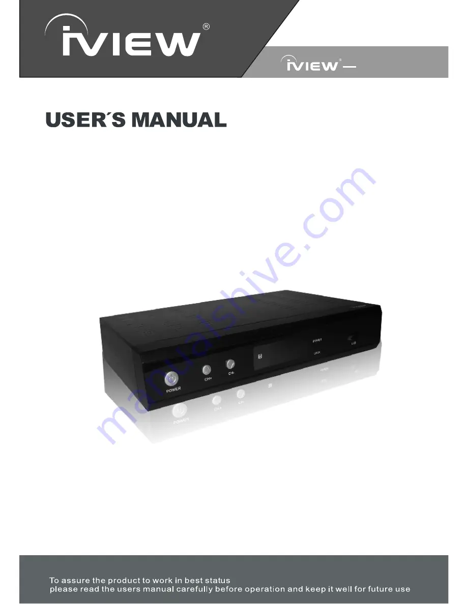 IVIEW 3500STB User Manual Download Page 1