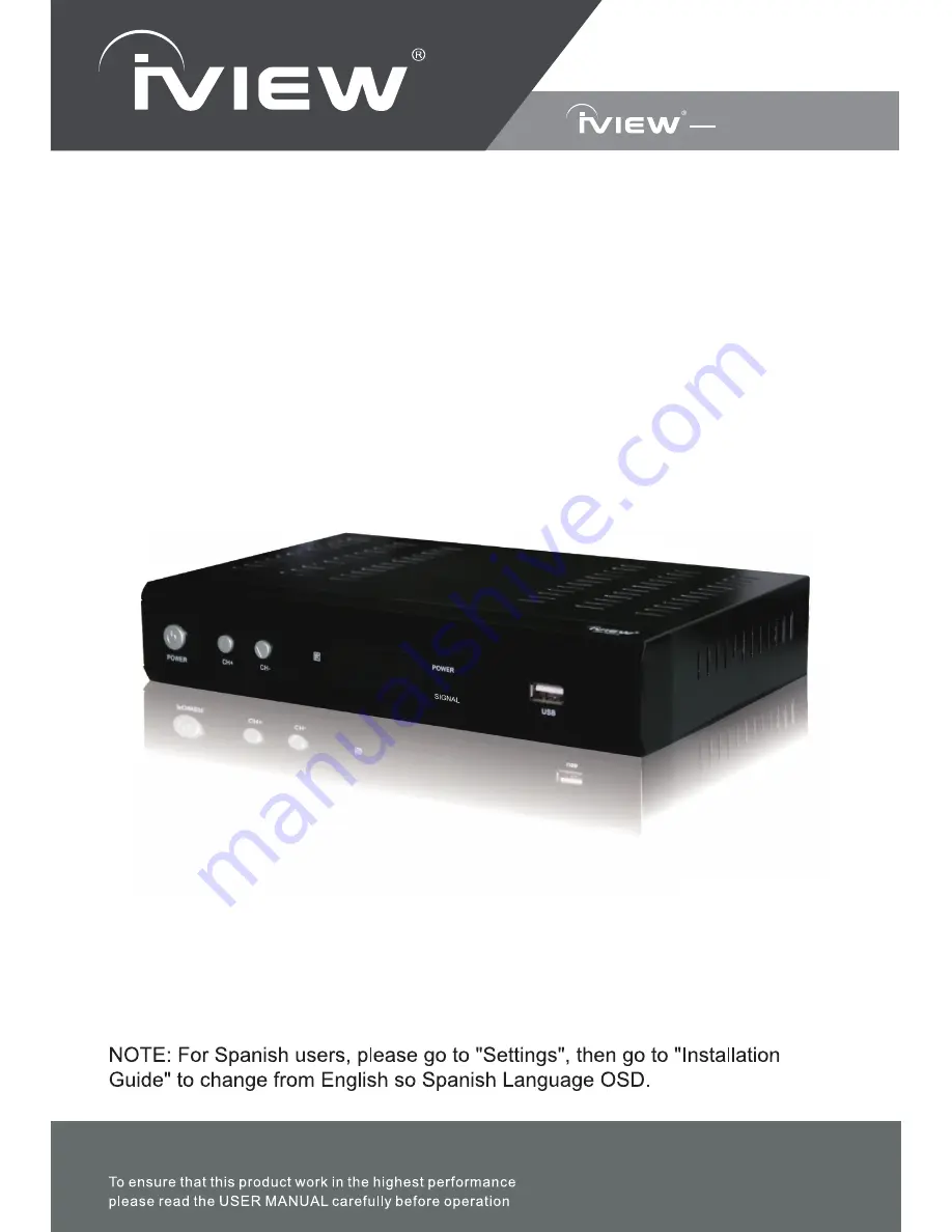 IVIEW 3500STBII User Manual Download Page 1