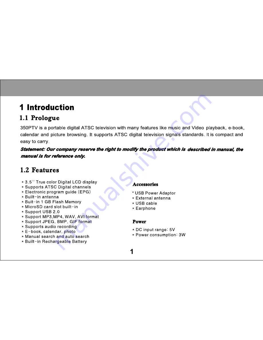 IVIEW 350PTV User Manual Download Page 4