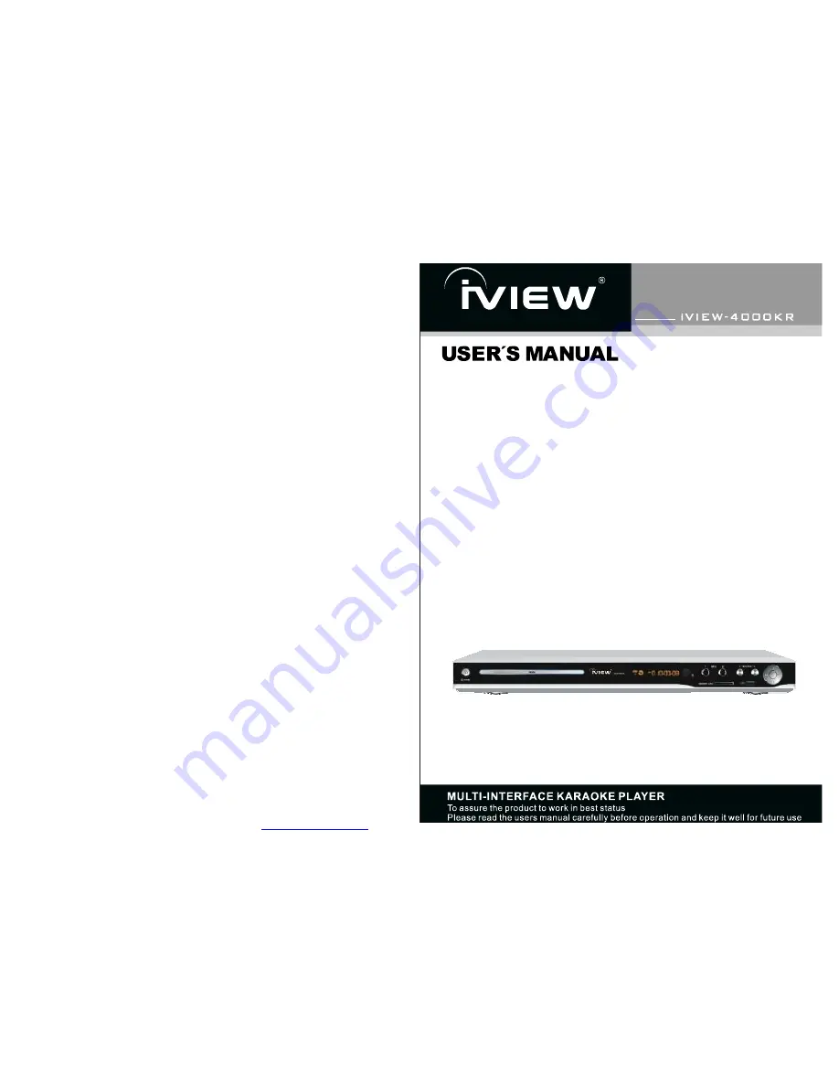 IVIEW 4000KR User Manual Download Page 1