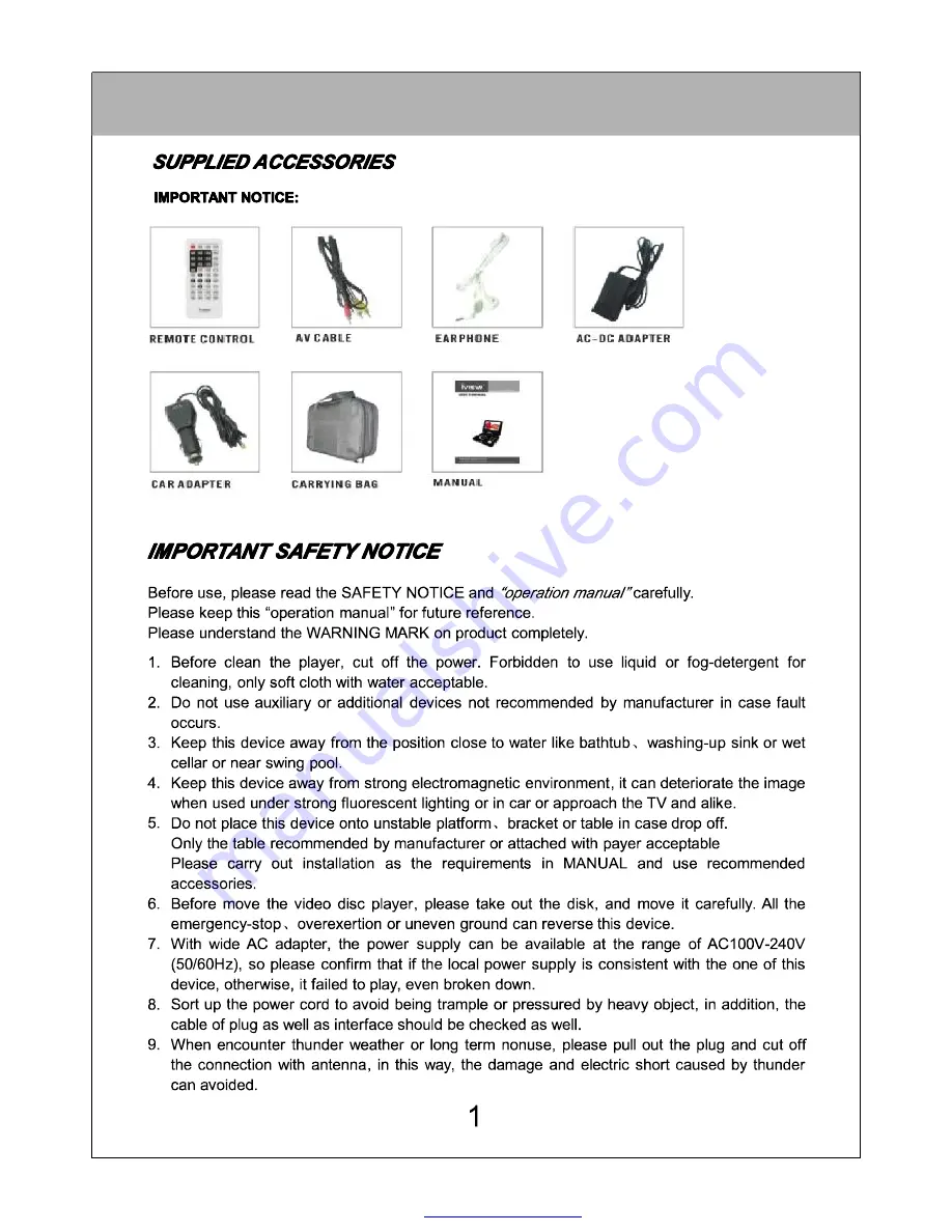 IVIEW 750PDVX User Manual Download Page 4