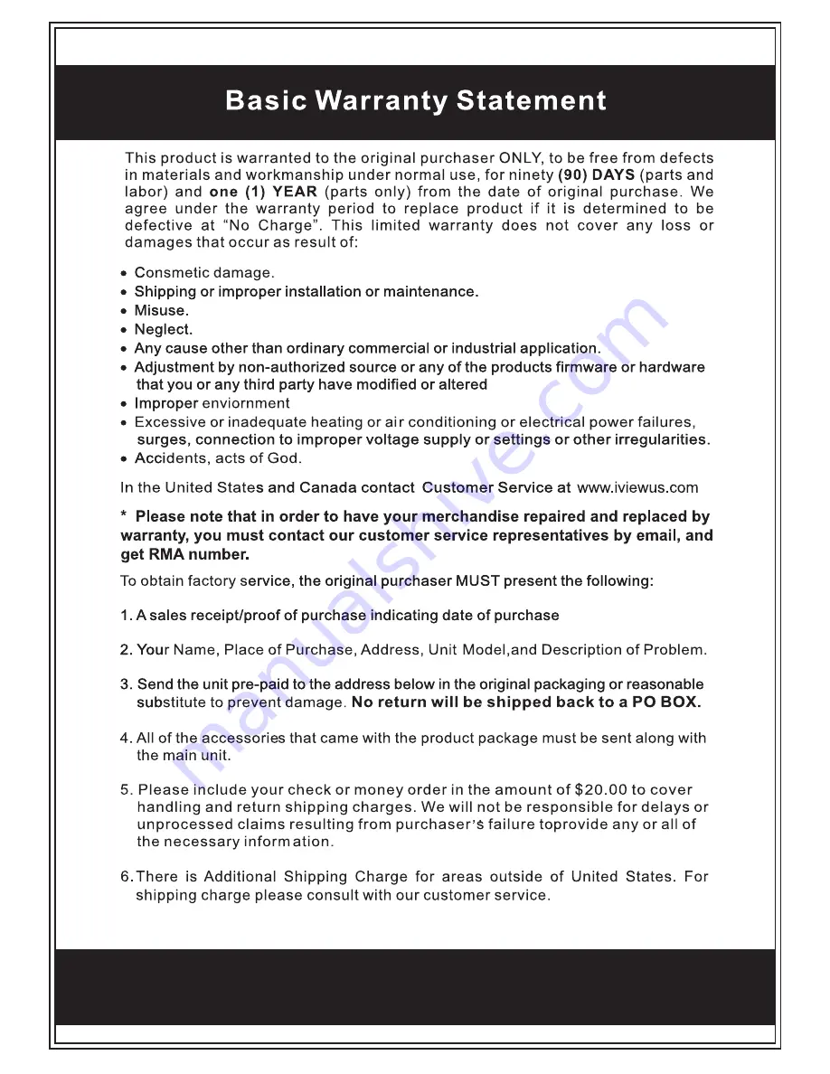 IVIEW 769TPC User Manual Download Page 28