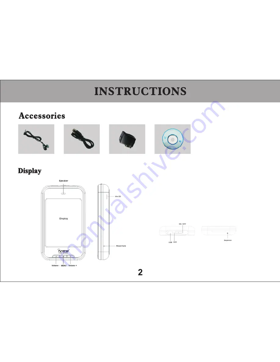 IVIEW 950MP5 User Manual Download Page 4