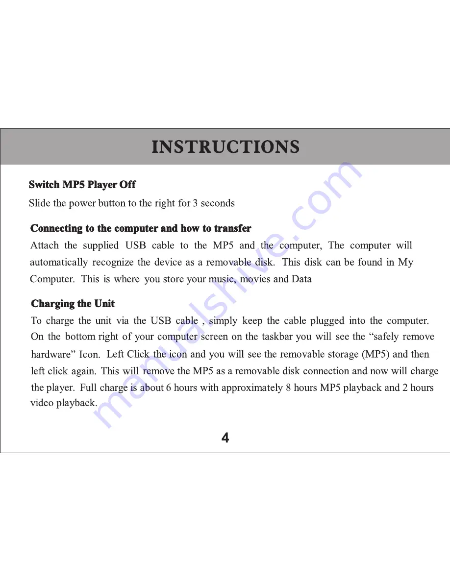 IVIEW 950MP5 User Manual Download Page 6