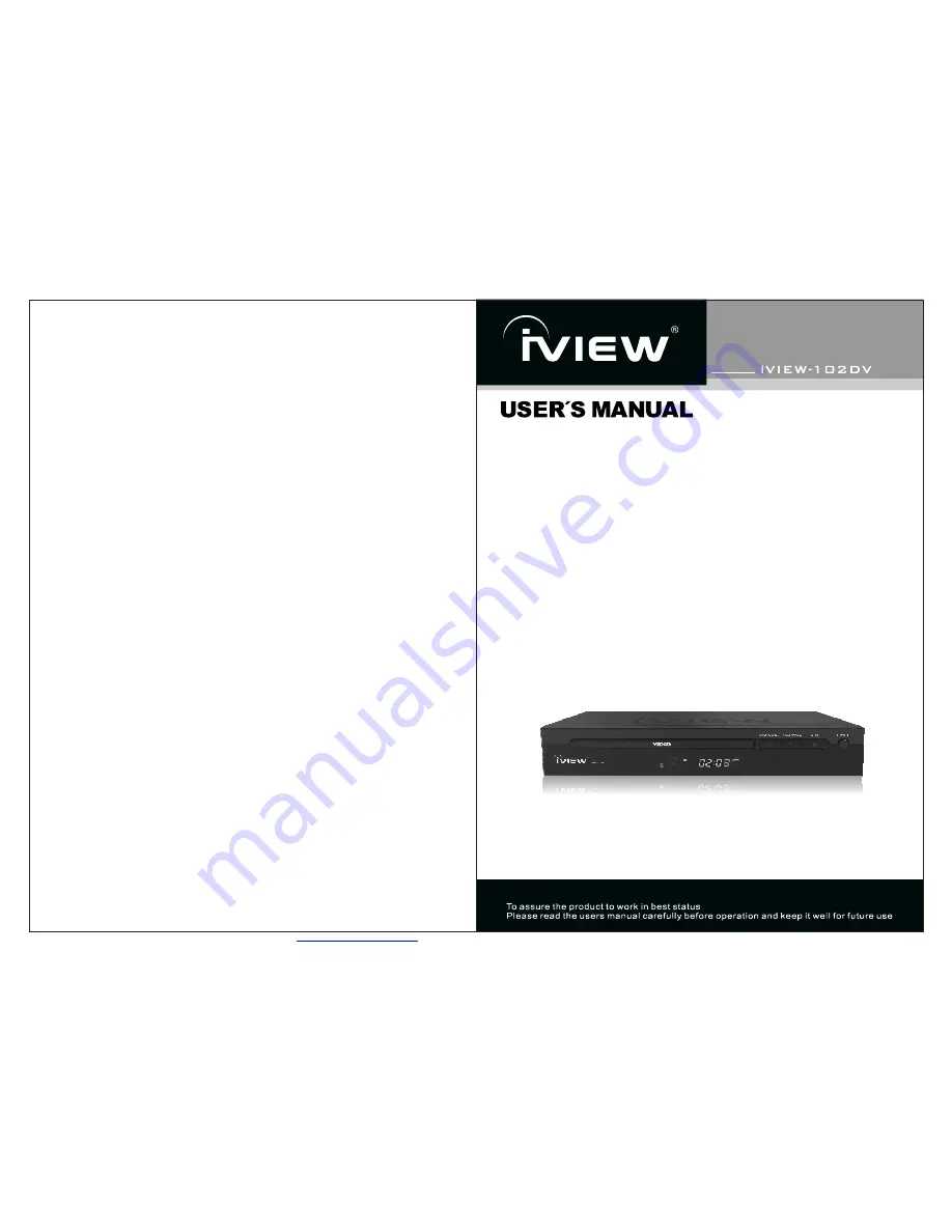 IVIEW iVIEW-102DV User Manual Download Page 1