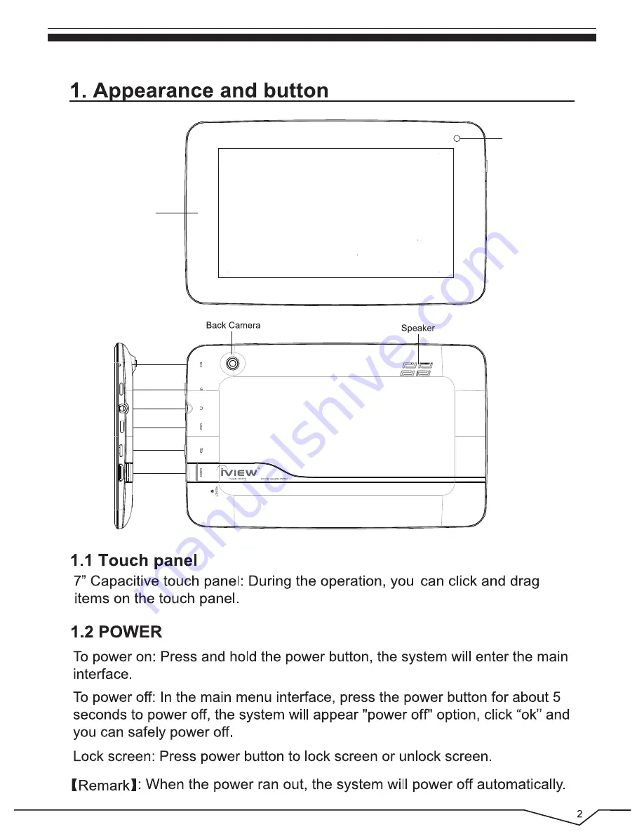 IVIEW SupraPad 778TPC Скачать руководство пользователя страница 4