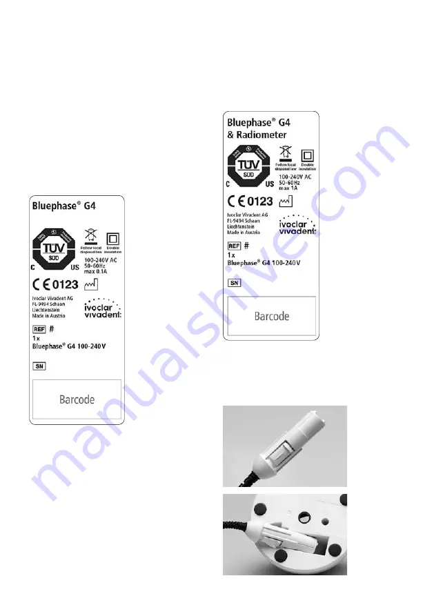 Ivoclar Vivadent Bluephase G4 Instructions For Use Manual Download Page 46