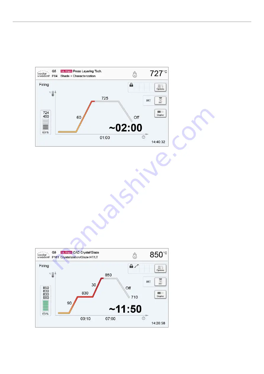 Ivoclar Vivadent Programat EP 5010 Operating Instructions Manual Download Page 38