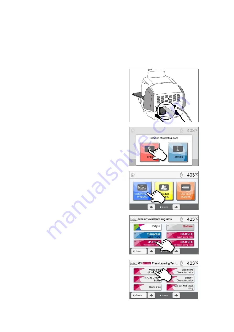 Ivoclar Vivadent Programat EP3010 Operating Instructions Manual Download Page 57