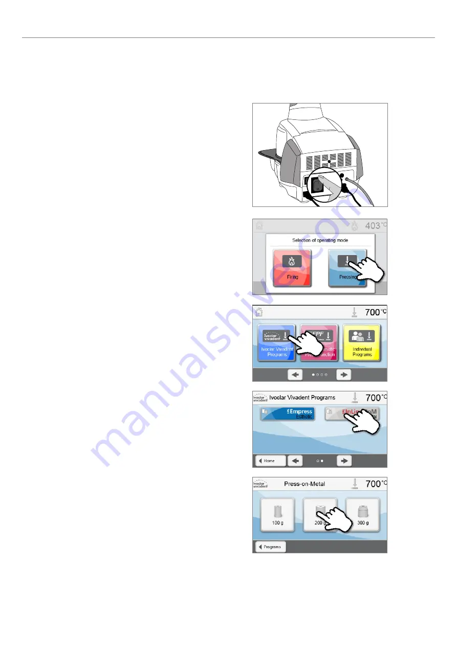 Ivoclar Vivadent Programat EP3010 Operating Instructions Manual Download Page 60