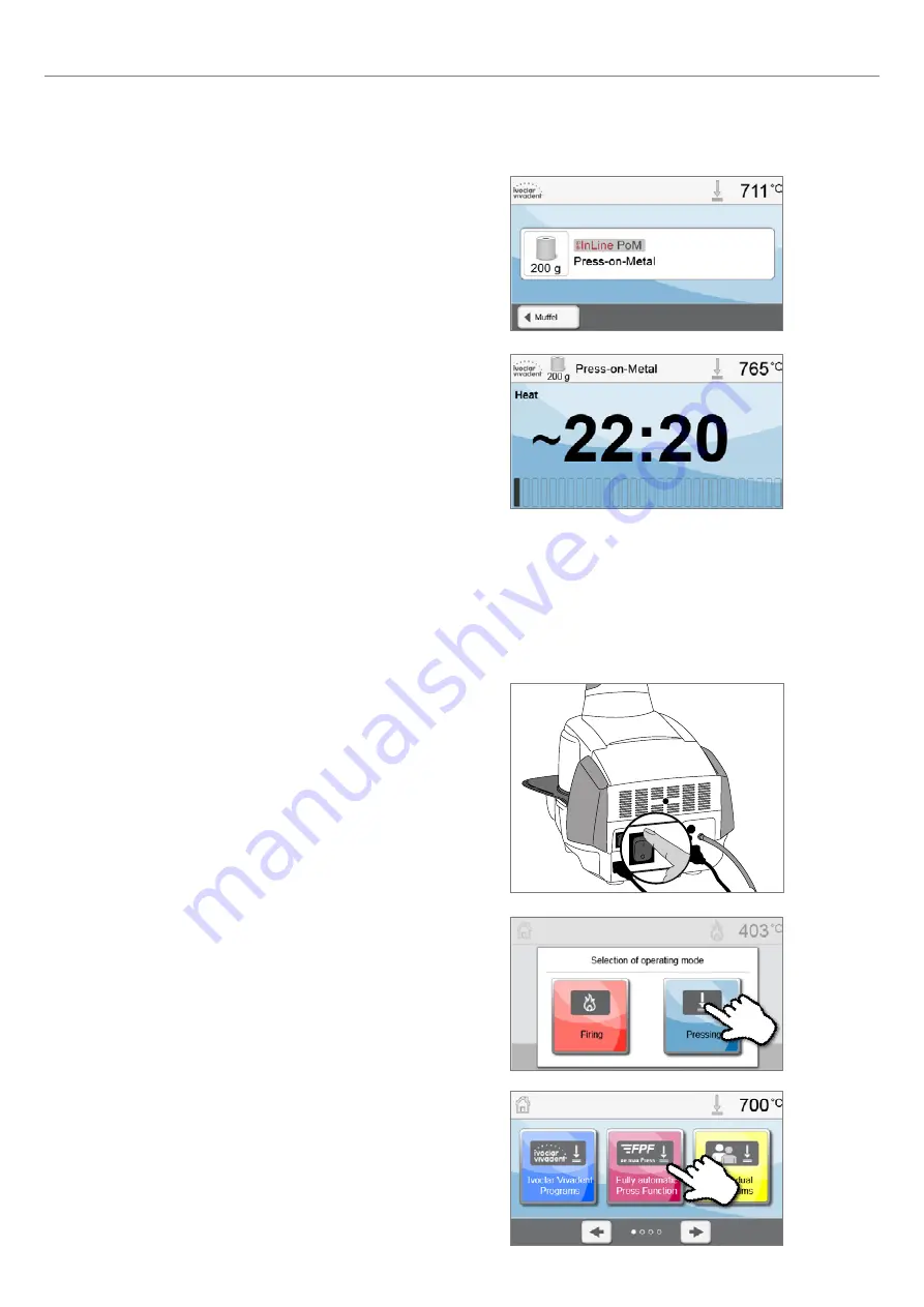 Ivoclar Vivadent Programat EP3010 Operating Instructions Manual Download Page 61